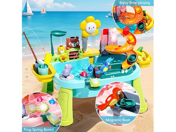 Ploomi Upgraded Toddler Sand Water Table