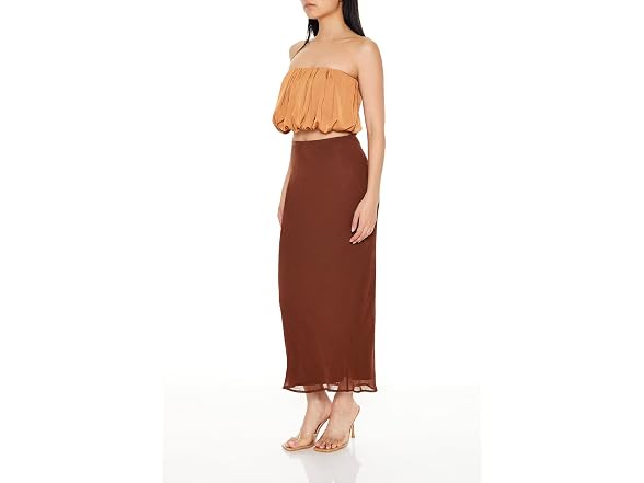 Forever 21 (M) Chiffon Midi Skirt