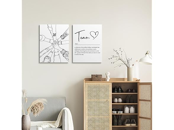 XWELLDAN eam Work Definition Wall Art