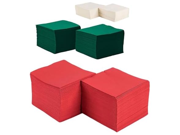 Perfect Stix 150 Pieces Christmas Cocktail Napkins
