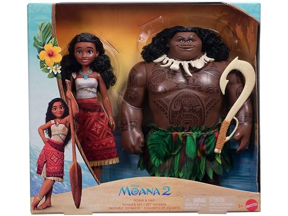 Mattel Disney Moana 2 Voyager 2 Doll Set,