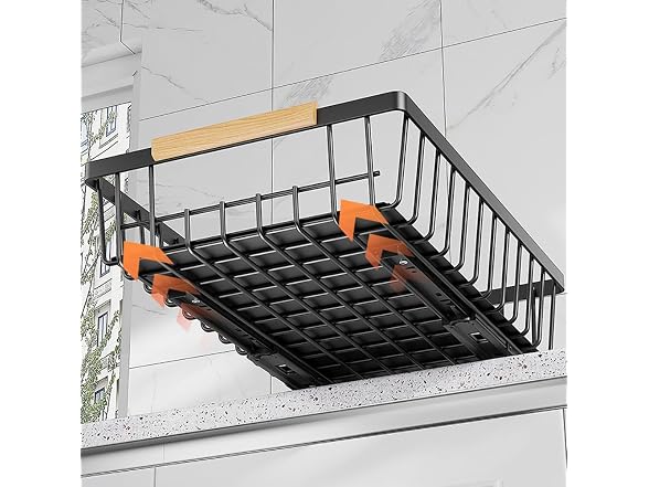 Takywep Pull Out Cabinet Organizer White