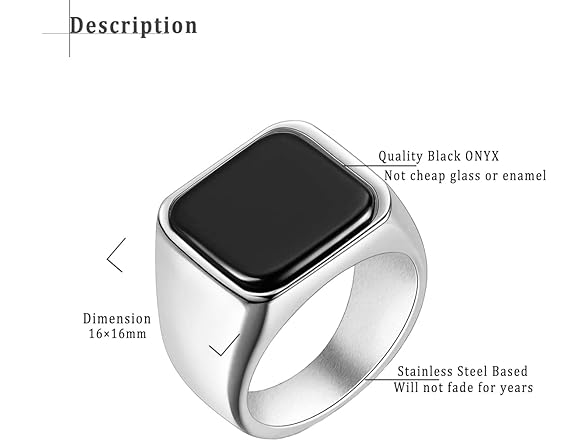 Confede Silver Signet Ring (13)