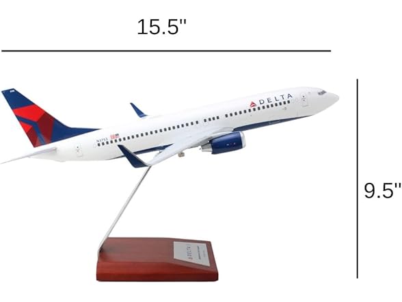 SkyMarks Elite 1:100 Scale Delta 737-800 Airplane Model
