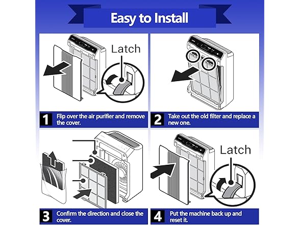 MAXTBEE 115115 Replacement Filters Compatible with Winix