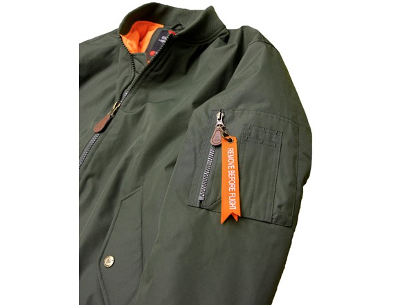 Mens Heavyweight Flight Bomber Jacket