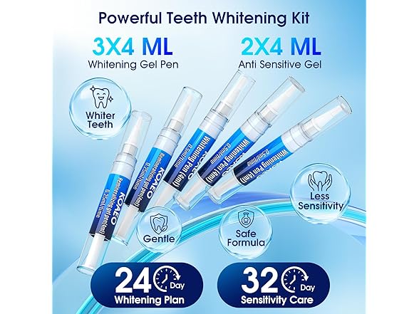 KOAEO Teeth Whitening Kit with LED Light