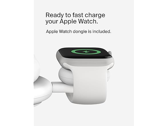 Belkin 3-in-1 Qi2 15W MagSafe Wireless Charging Pad