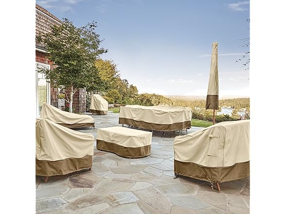 Classic Accessories 56 Inch Rectangular Fire Pit Table Cover
