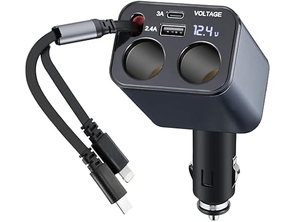 MQOUNY 6in1 Retractable Car Charger 159W