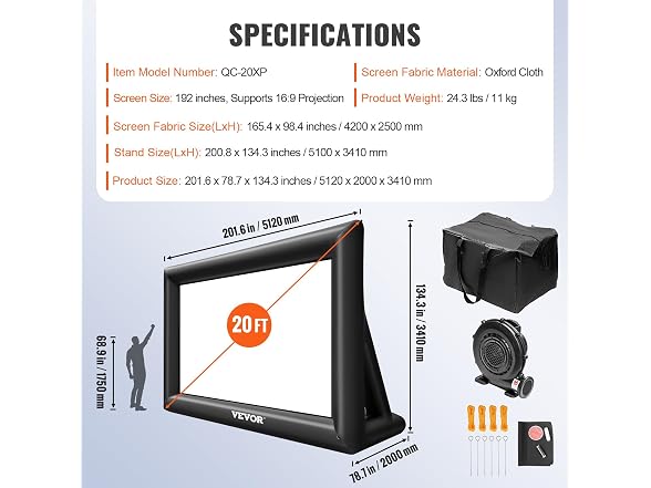 Inflatable Movie Screen 20FT Inflatable