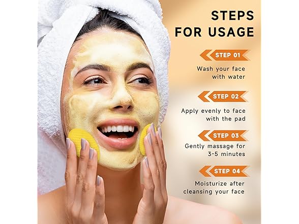 Pumkot Turmeric Kojic Acid Cleansing Pads