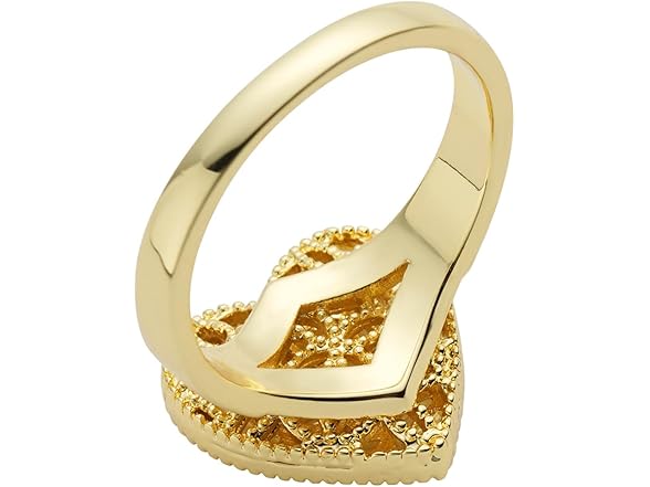 14K Gold Heart Shaped Nugget Rings (7)