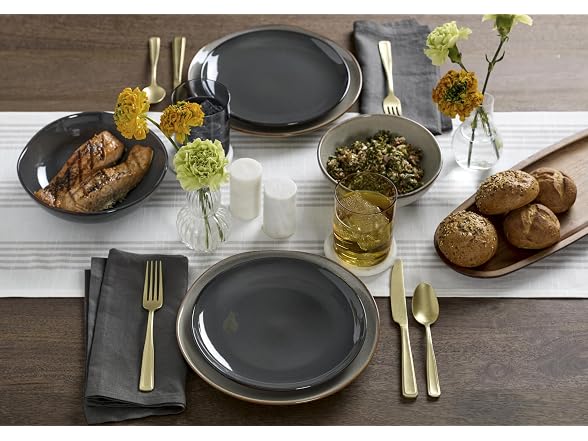 Oneida Organic Shades Gray Stoneware