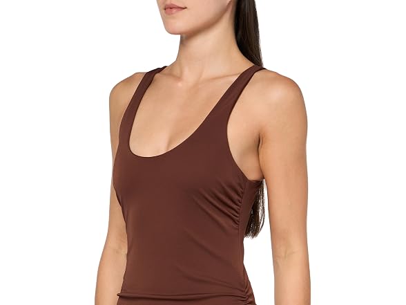 Forever 21 (L) Racerback Ruched Midi Dress