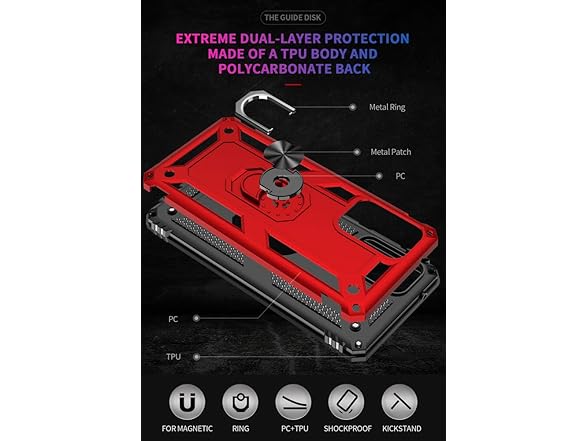 YZOK for Galaxy A52 Case with HD Screen