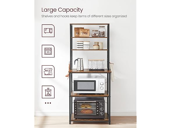 VASAGLE Coffee Bar, 23.6 Inches Baker's Rack
