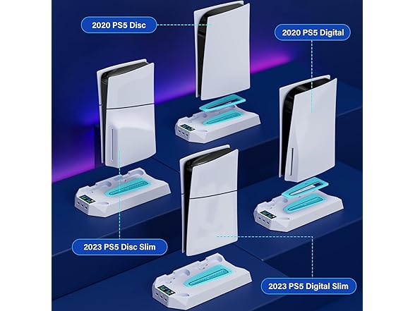 PS5 Slim Stand & Cooling Station