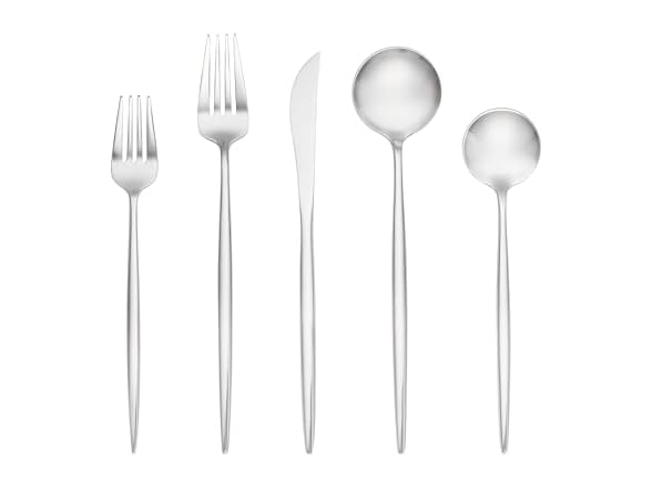Hampton Forge Zephyr Mirror Flatware Set 18/0 20Pc