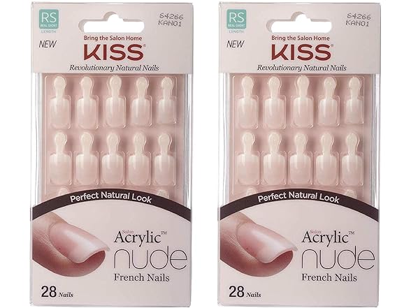 KISS Salon Acrylic Nude, 28 Count