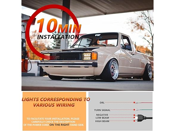 TopAutoGear H6054 5x7 7x6 Led Headlights