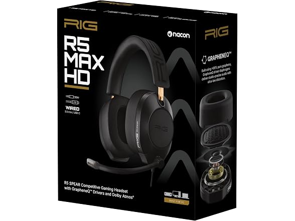 RIG R5 Spear MAX HD Wired PC Gaming Headset