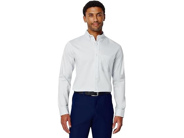Amazon Essentials Men Slim Stretch Wrinkle Shirt