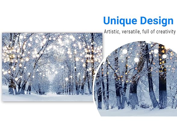 Funnytree 7x5ft Winter Scene Backdrop