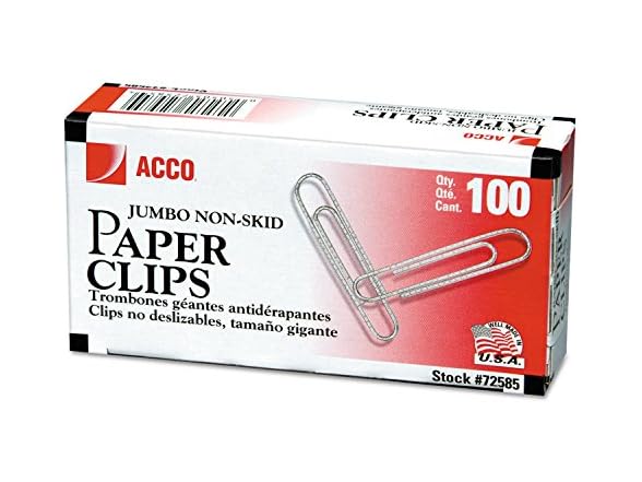 Acco Economy Non-Skid Paper Clip