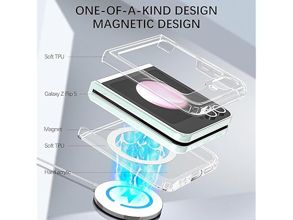 Braruo for Samsung Galaxy Z Flip 5 Case