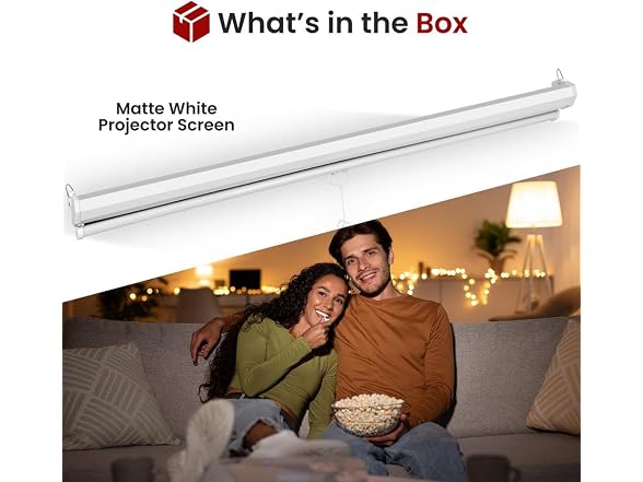 Pyle Manual Pull-Down Projector Screen