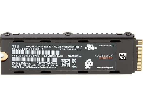 (NEW) WD BLACK 1TB SN850P NVMe M.2 SSD