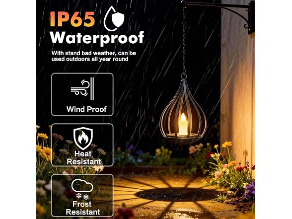 KagoLing Solar Flame Lantern 4P