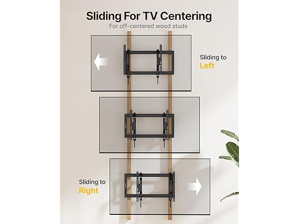 monTEK Heavy Duty Tilting TV Wall Mount | 37-90"