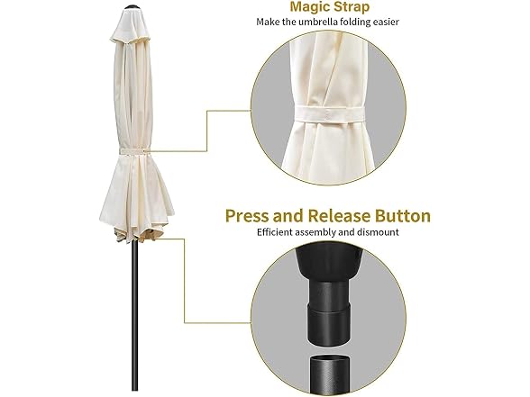 Simple Deluxe 9' Patio Umbrella 2 Pack