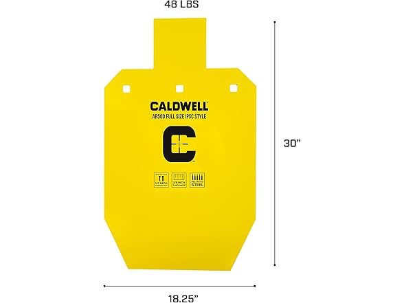 Caldwell High Caliber Steel Targets 3/8 Inch Thickness
