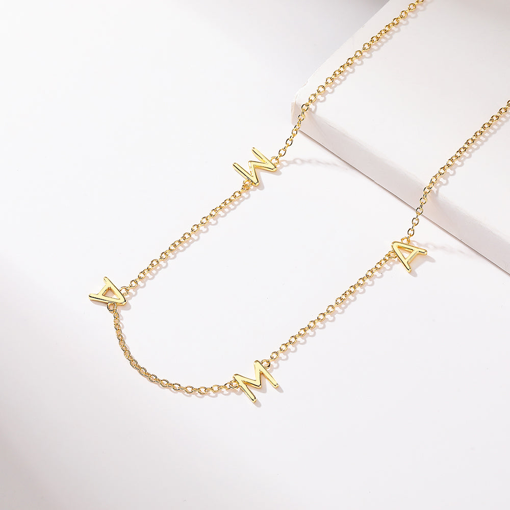 14K Gold Mama Necklace - Gallery 9