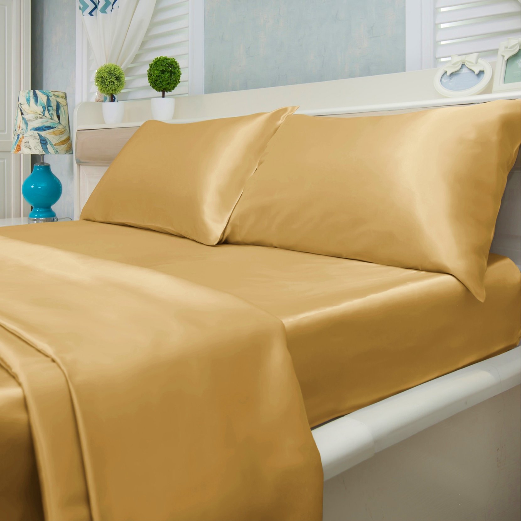 Luxury Home Polyester Sheet Set (4-Pc) - Gallery 7