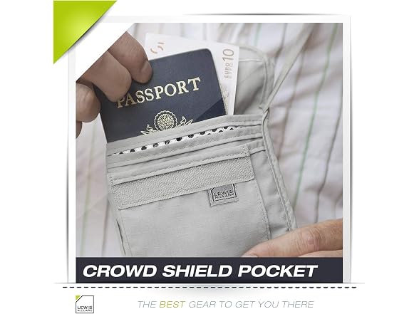 Lewis N. Clark Stash Neck Travel Wallet