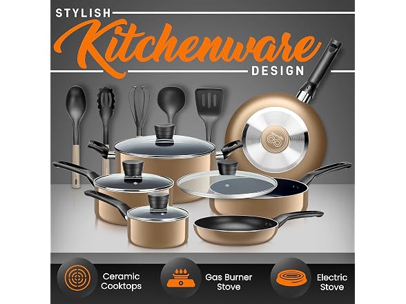SereneLife Kitchenware Pots & Pans