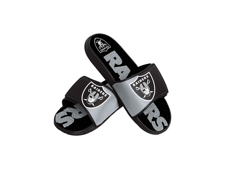RAIDERS Big Logo Gel Slides (M)