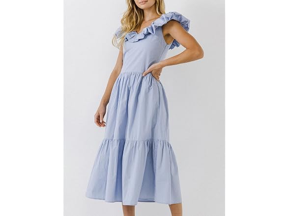 English Factory Women (M) Dress Powder Blue
