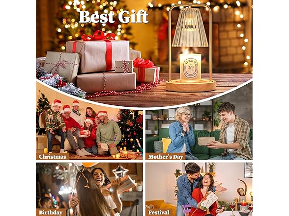 VerRon Candle Warmer Lamp with Timer