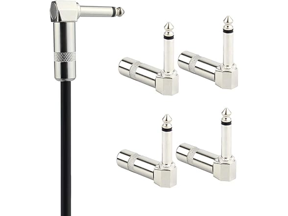 GiantBee 1/4" Audio Plugs 6.35mm Plug TS Male 1/4