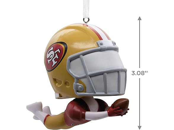 49ERS Christmas Ornament