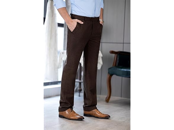 Vintage Tweed Dress Regular Fit Slacks