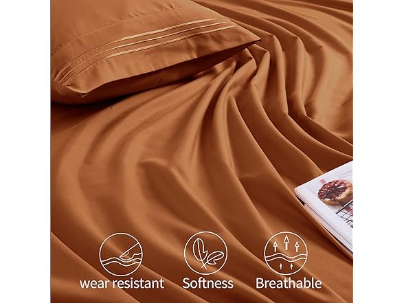 6 Piece Extra Deep Pocket King Sheets