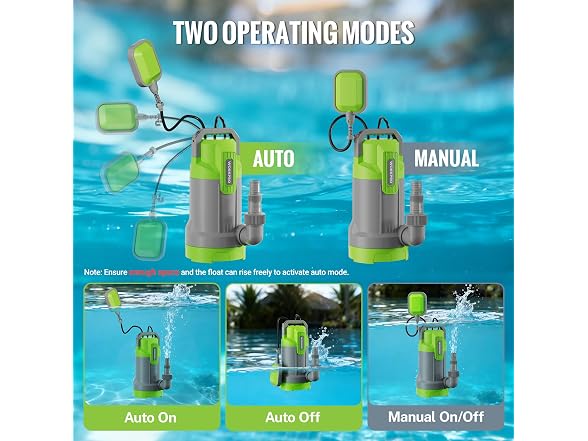 WORKPRO 1HP 4500 GPH Submersible Sump Pump