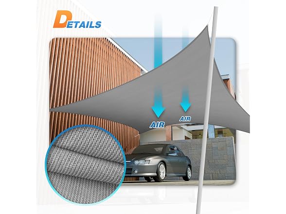 TANG TANG Sun Shade Sail 8' x 10' Rectangle