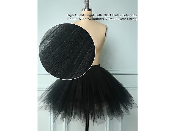 Gardenwed Women's Black Tutu Skirt - Gallery 4